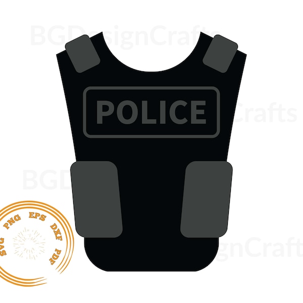 Bulletproof vest Svg, bulletproof svg, police svg, svg file for cricut, png, cut file