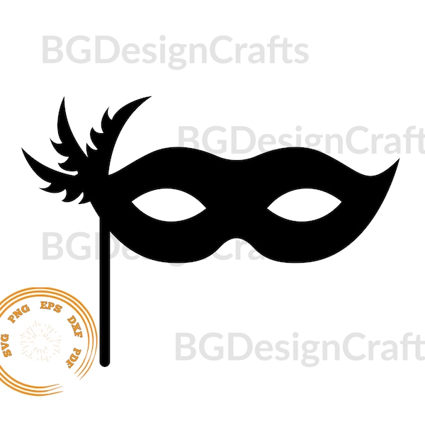Masquerade Mask Svg, Masquerade Svg, Mask Svg, Carnival Mask svg, png, clipart, Silhouette, eps