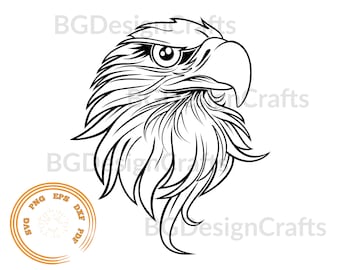 Eagle SVG, Eagle Head SVG, Black Eagle SVG, svg file for cricut, cut file