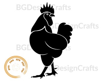 Chicken, Chicken SVG, Chicken Silhouette, Chicken icon svg, clipart, cut file, dxf, eps