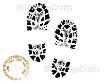 Boot Prints#2, Boot Prints svg, Footprints svg, Soldier svg, Soldier bootprints svg, Dxf, svg file for cricut