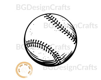 Baseball Ball#1 Baseball ball svg, Baseball ball cut file, Baseball svg, Baseball dxf,svg file for cricut, silhouette