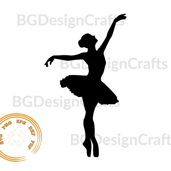 Ballet SVG, Ballerina SVG, Ballerina clipart, Ballerina Silhouette, Dancer Svg, Dxf, Png, Svg file for cricut