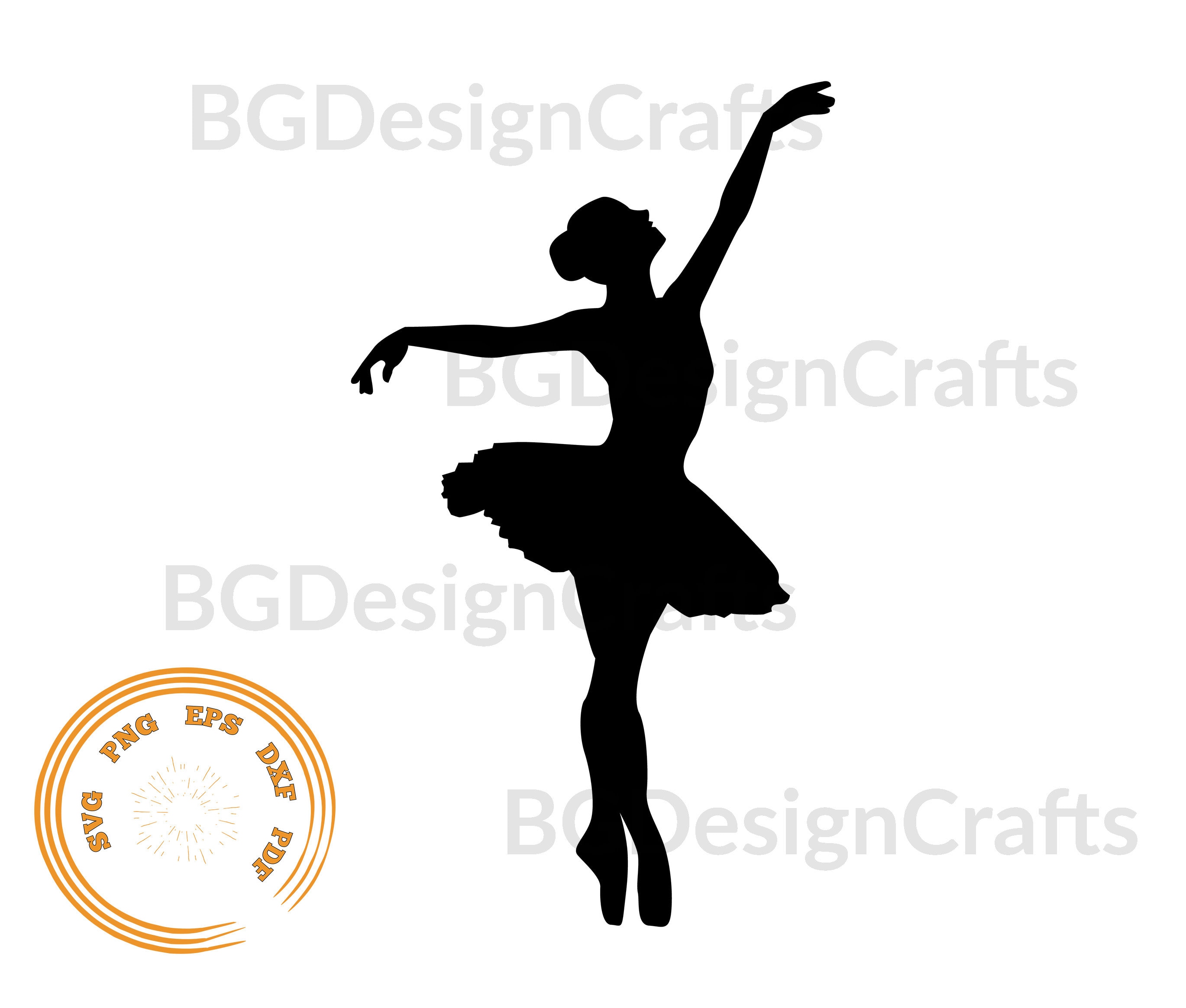 Ballet SVG, Ballerina SVG, Ballerina clipart, Ballerina Silhouette, Dancer Svg, Dxf, Png, Svg file for cricut