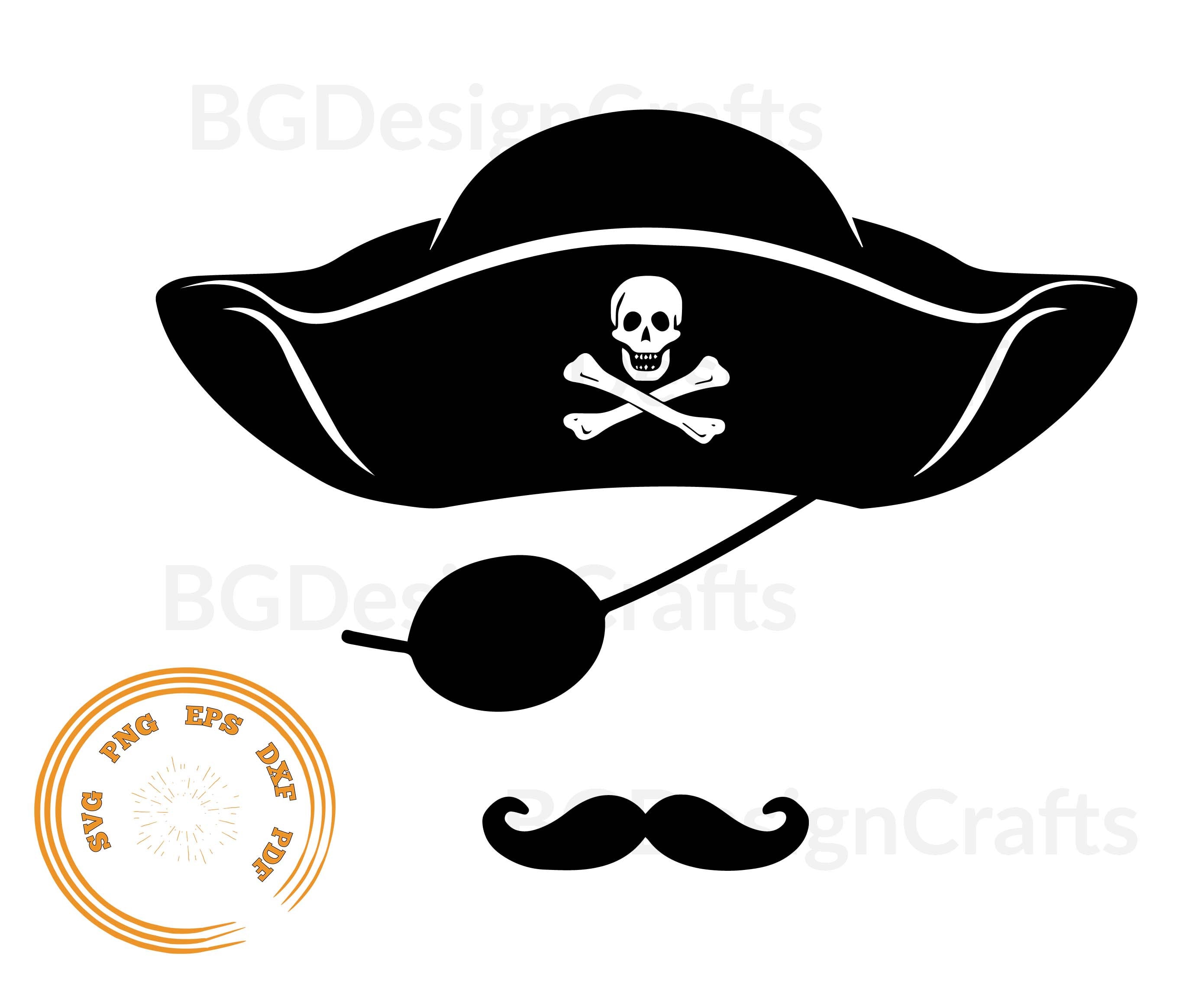 Pirate Hat Svg, Pirate Svg, Pirate Hat Png, Skull Svg, Cut File
