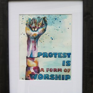 Protest Is Watercolor Painting