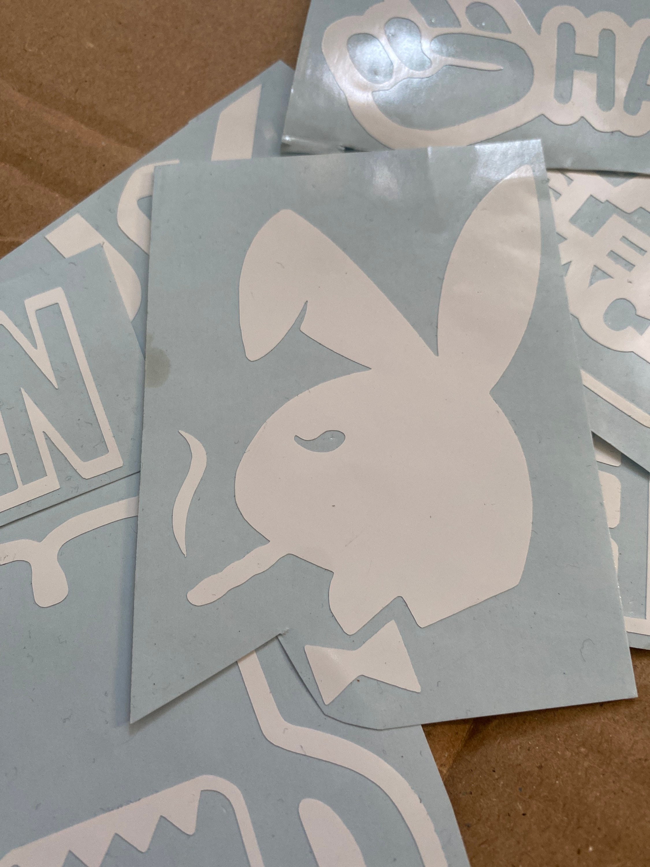 420 Fanatics - Glow in the dark Playboy bunny with LV design