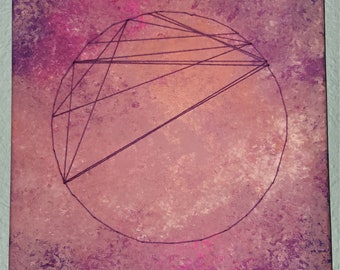 Abstract Astrology Chart Painting