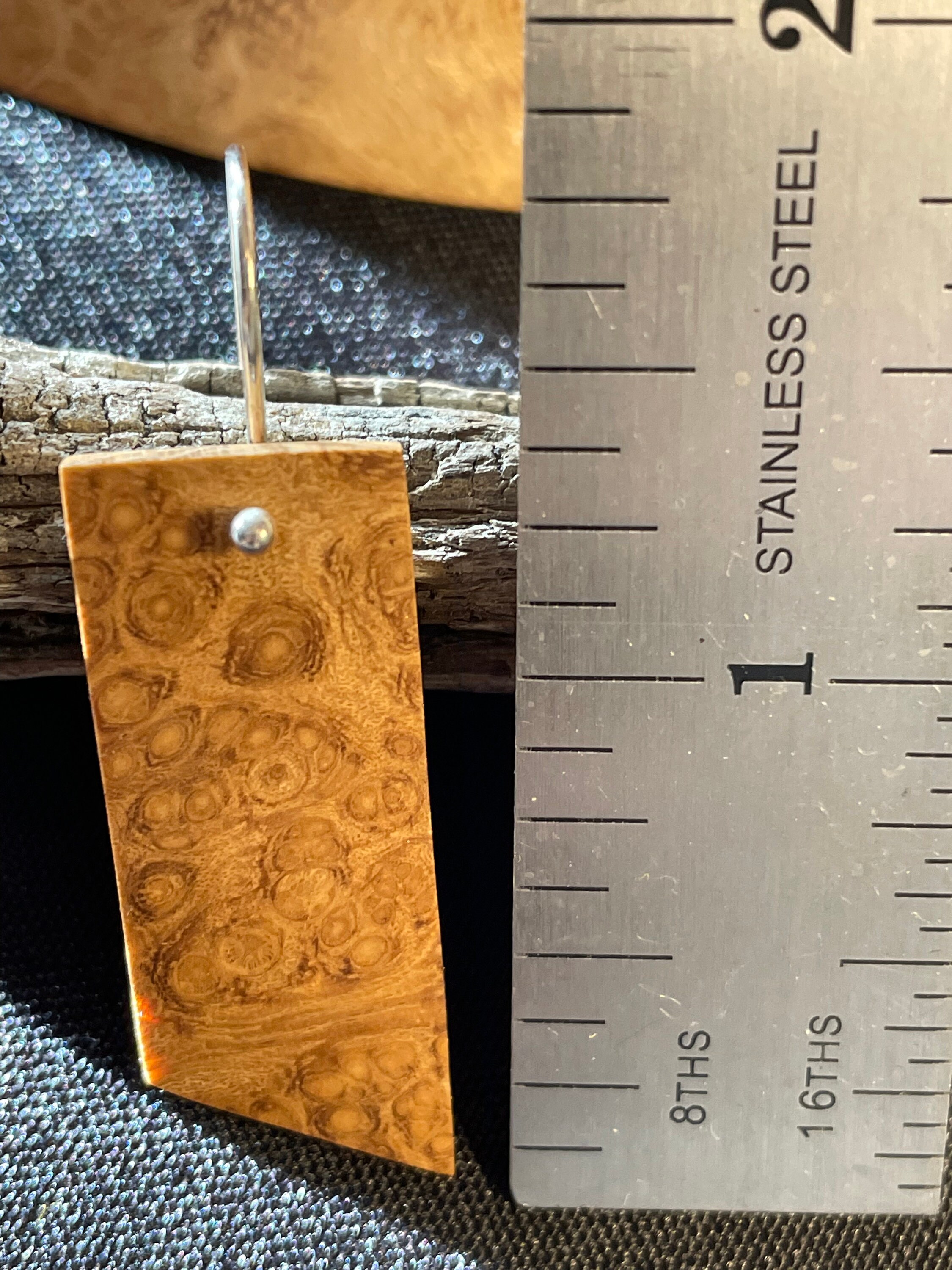 Black Locust Burl Northern Lights Wood Jewelry Etsy