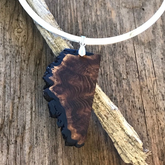 Sterling Silver Crystal & Burl Wood Earrings Sterling Silver Crystal & Burl Wood Earrings
