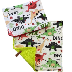 Zippered pouch and napkin, canteen napkin, nursery napkin, washcloth - page 1