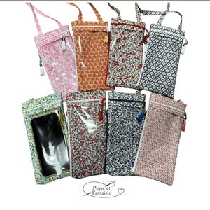 Pochette bandoulière tactile pour smartphone - Pochette transparente portable