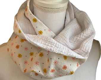 Double wrap snood - neck warmer - children's scarf