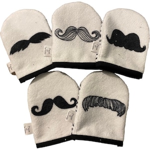 MOUSTACHE mini washcloths/washcloths