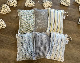 Duo of washable, reusable and zero-waste sponges