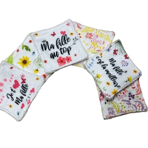 Cleansing/makeup remover wipes - washable cotton pads, my daughter theme