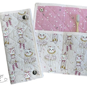 Estuche portátil para cepillo de dientes y pasta de dientes para niños, estuche lavable para cepillo de dientes