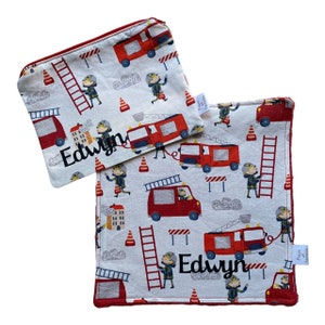 Zippered pouch and napkin, canteen napkin, nursery napkin, washcloth - page 2
