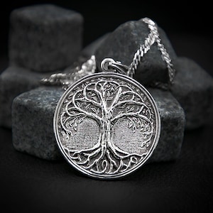 Scandinavian Life Tree Necklace - Yggdrasil Pendant - Viking Gift - Viking Tree Necklace- Yggdrasil Symbol Jewelry - Norse Mythology Pendant