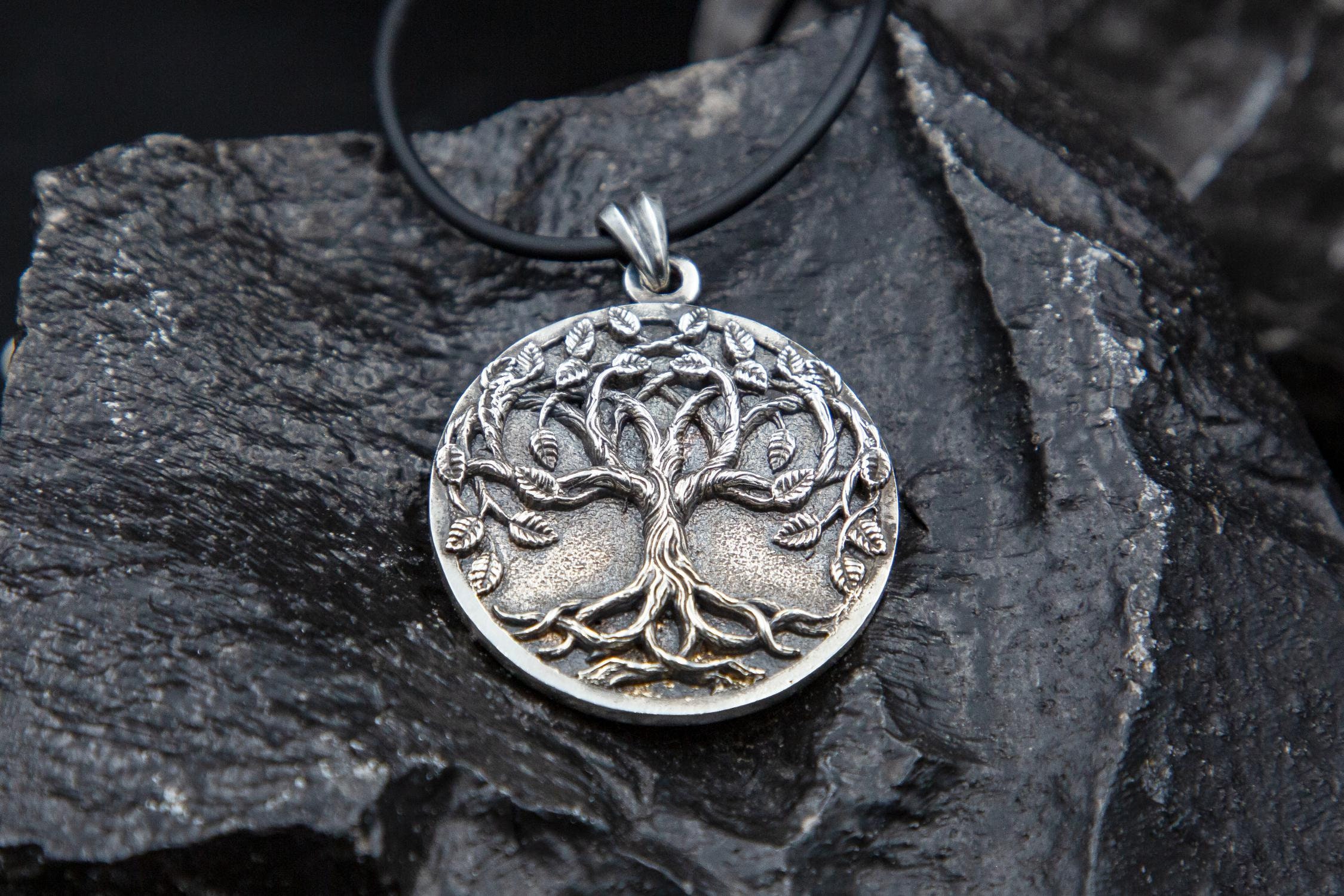 Yggdrasil Baum Anhänger Wikinger Baum Halskette - Etsy.de