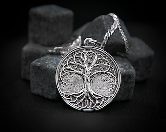 Yggdrasil Tree Pendant - Viking Tree Necklace - Scandinavian Life Tree Necklace