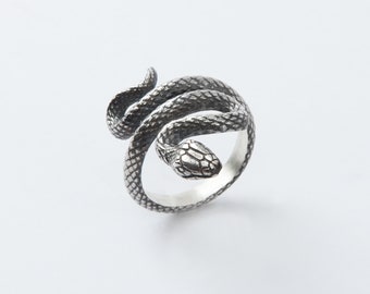 Silver snake ring, ring, Snake Ring 925 silver, snake women ring, Snake men ring, Serpent ring, Anaconda ring