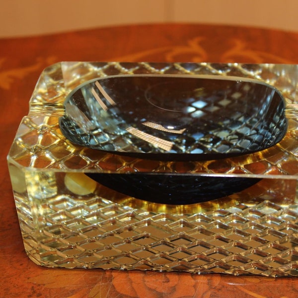 Murano Glass Ashtray by Sommerso