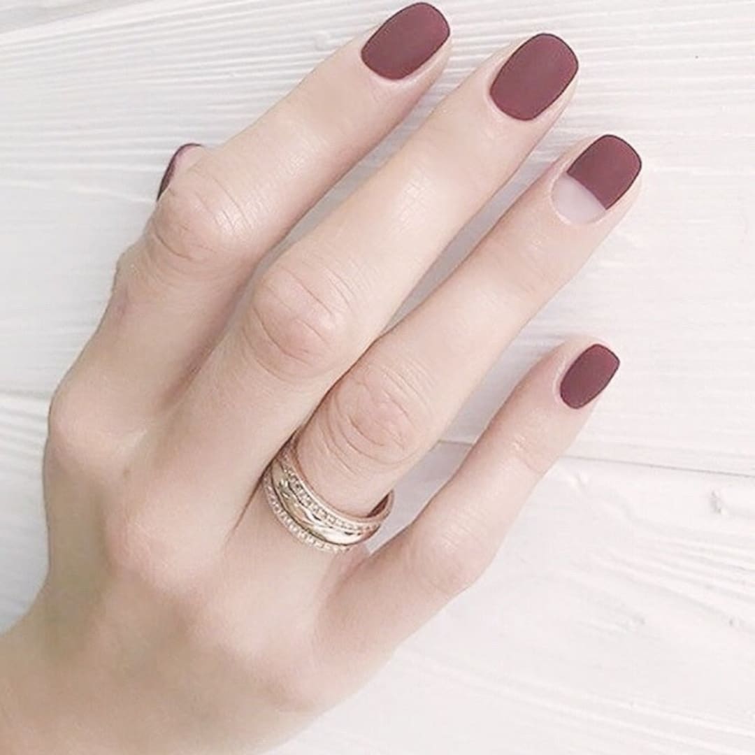 Nail Stickers Nail Art. Nail Wraps. Red Nail Wrap. Matte Nail Wrap