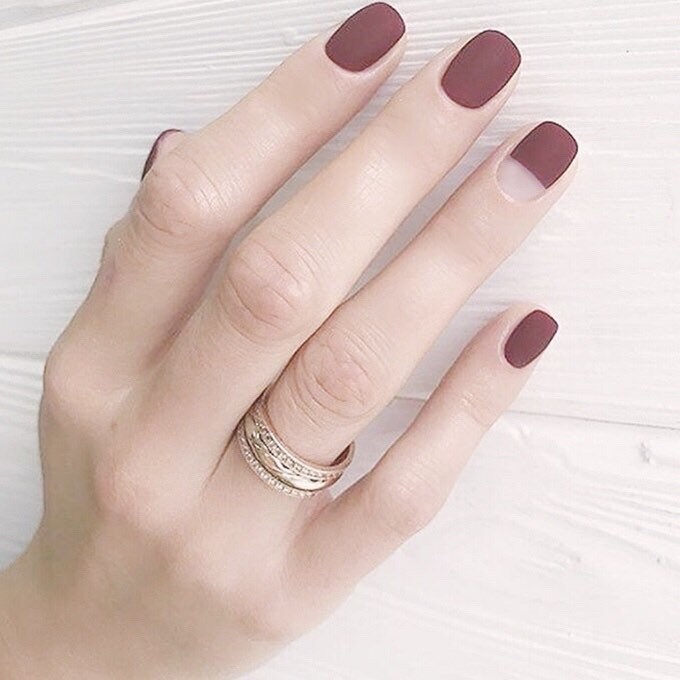 Nail Stickers Nail Art. Nail Wraps. Red Nail Wrap. Matte Nail Wrap