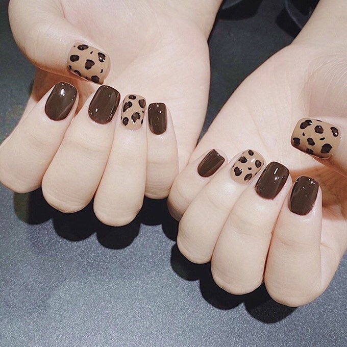 Makeup, 31 New Lv Nail Wrap Stickers Brown Decals Nail Art