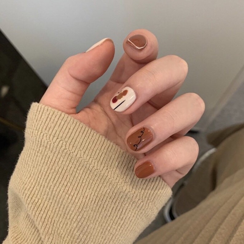 Nail Stickers Nail Art. Nail Wraps. Red Nail Wrap. Flower Nail Wrap