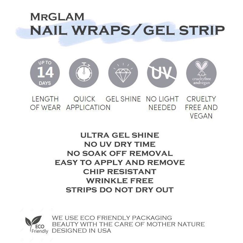 Nail Stickers Nail Art. Nail Wraps. Red Nail Wrap. Flower Nail Wrap