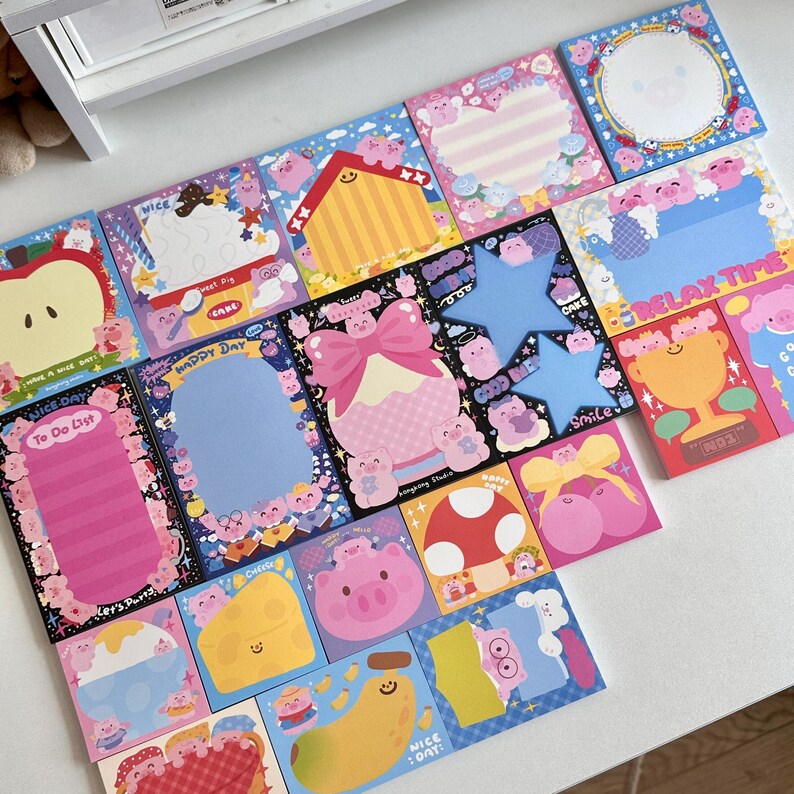 150 Unique Note Paper Designs: Kawaii Stationery Set - Etsy Canada