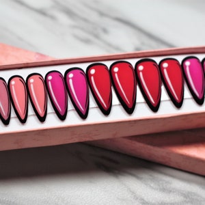 Pop Art Press on Nails - Pink Delight Gradient