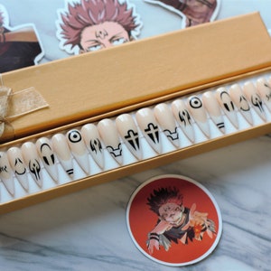 Anime Press on Nails | Curse Inspired Set