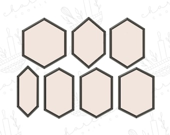 Hexagon cookie cutters