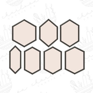 Hexagon cookie cutters