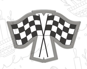 Racing flags cookie cutter