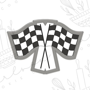 Racing flags cookie cutter