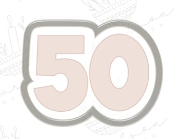 cortador de galletas número 50