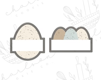 Egg plaques cookie cutter