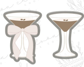 Martini glass cookie cutter