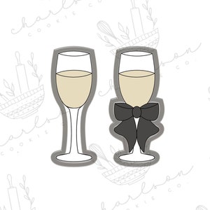 Champagne glass B cookie cutter