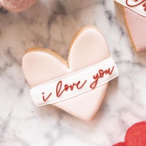 Heart plaque cookie cutter