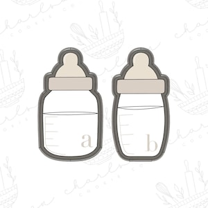 Baby bottle cookie cutter