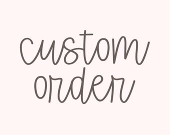 Custom cookie cutter order