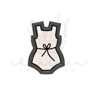 Baby summer romper cookie cutter