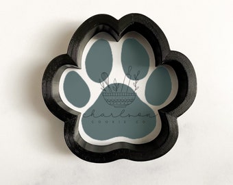 Paw print cookie cutter