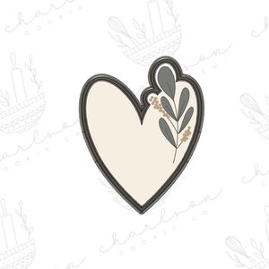 Mason heart plaque cookie cutter