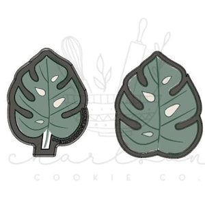 Monstera leaf cookie cutter